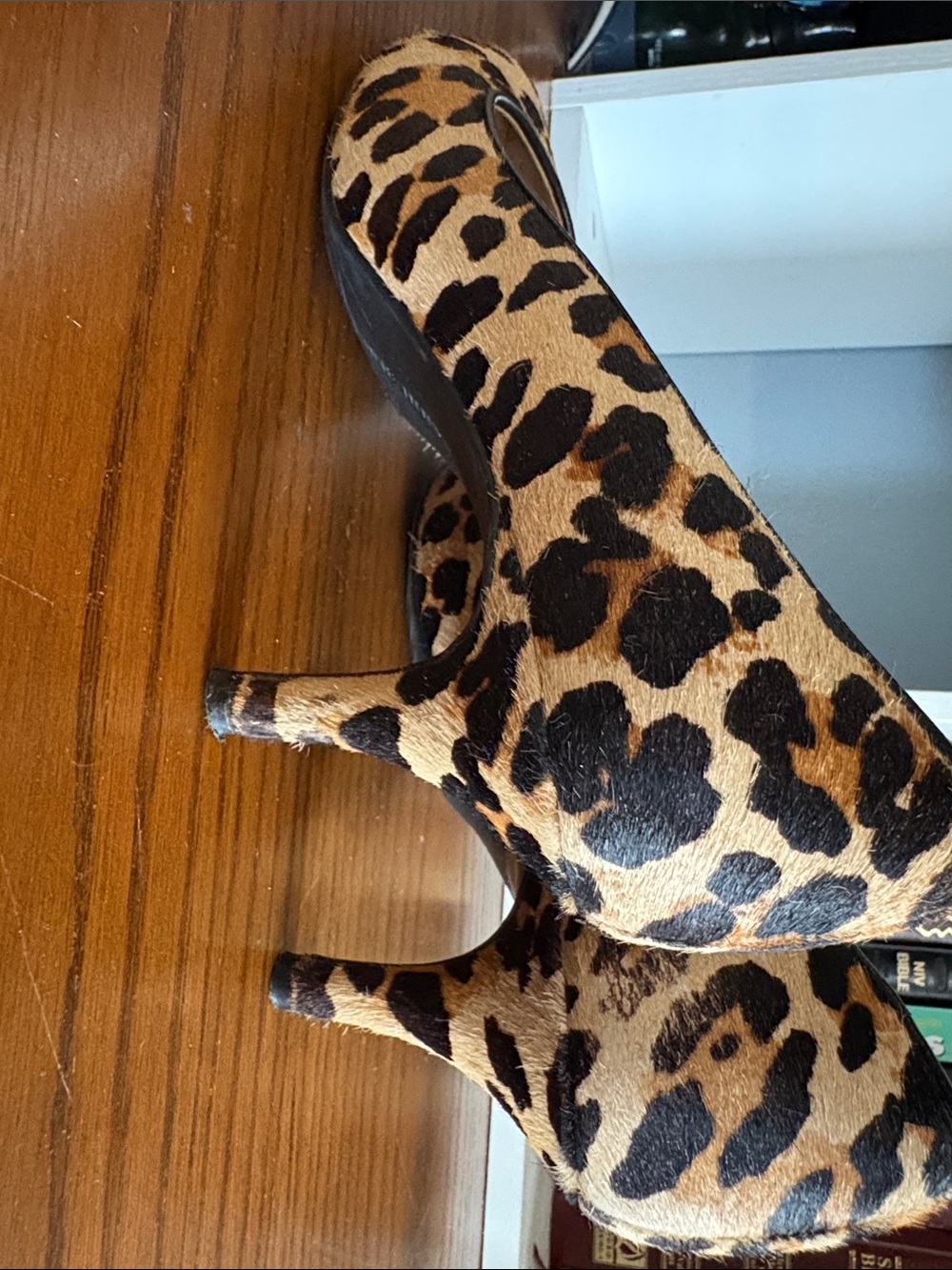 Gianni Bini Leopard-Print Pointed Toe Pumps - Brown/Black - Picture 5 of 6